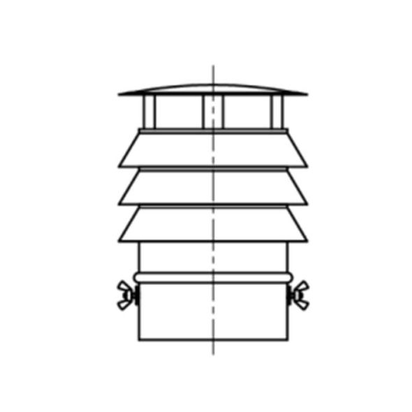 Daszek z 3 pierścieniami KS Ø 250mm gr.0,5mm